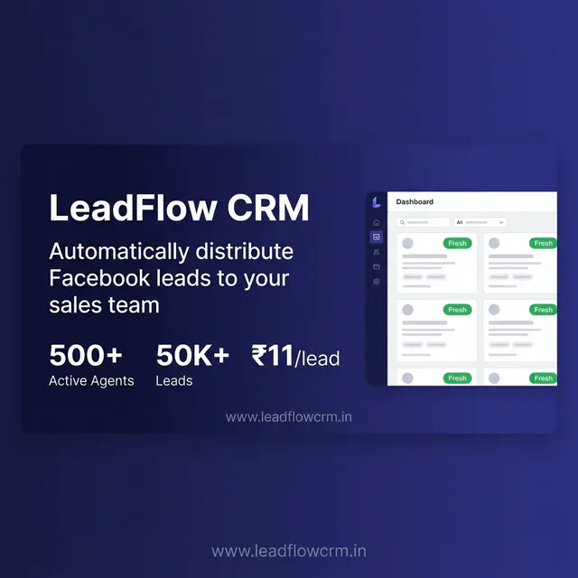 LeadFlow CRM のプロダクトバナー