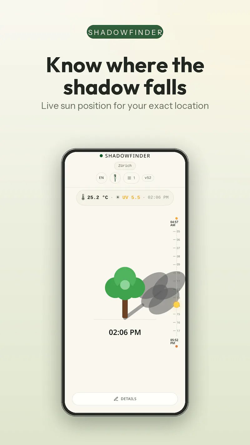 ShadowFinder — Sun Position & Shadow screenshot 4