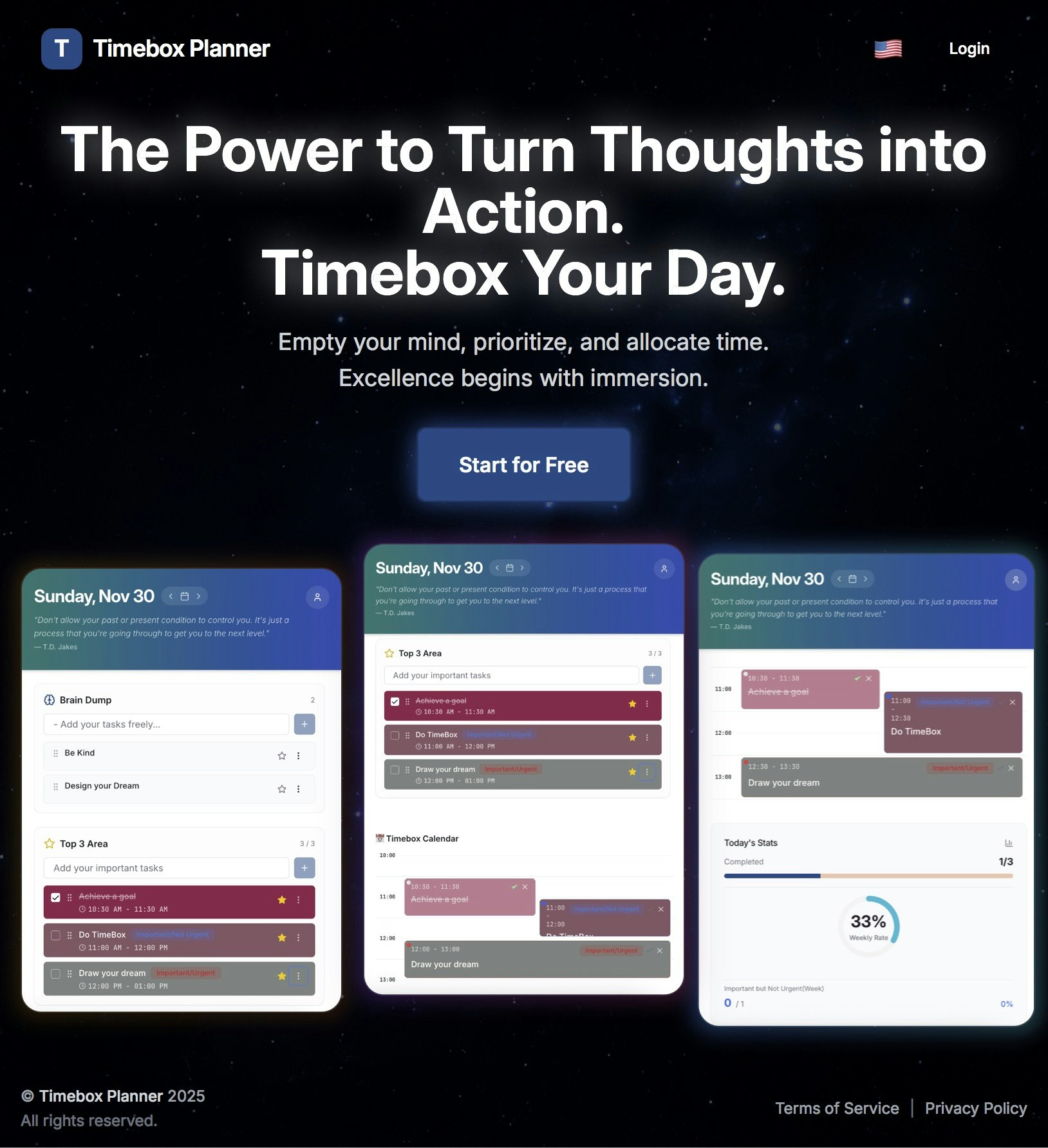 Timebox planner gallery image
