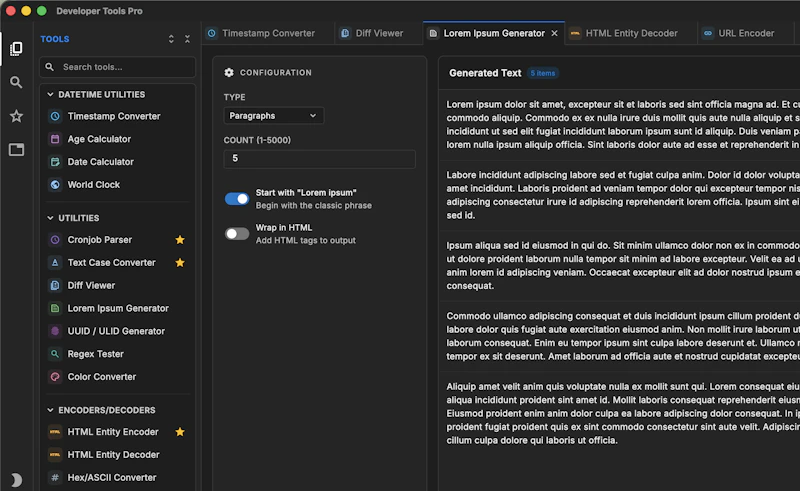 Developer Tools Pro screenshot 3