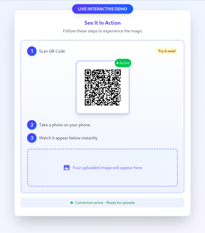 uploadqr - QR 업로드로 데스크탑 모바일 간격을 브리지 미디어 1