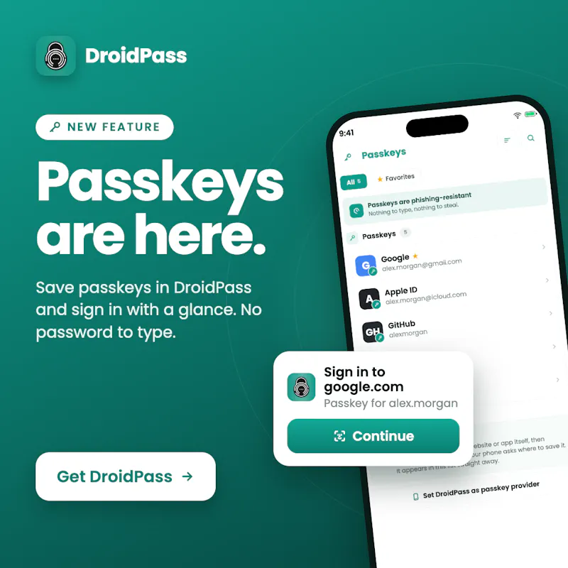 DroidPass Password Manager screenshot 3