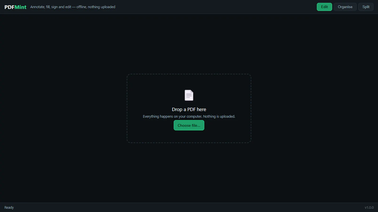 PDFMint screenshot 1