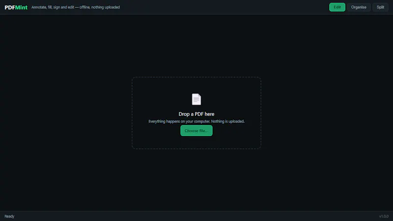 PDFMint screenshot 1