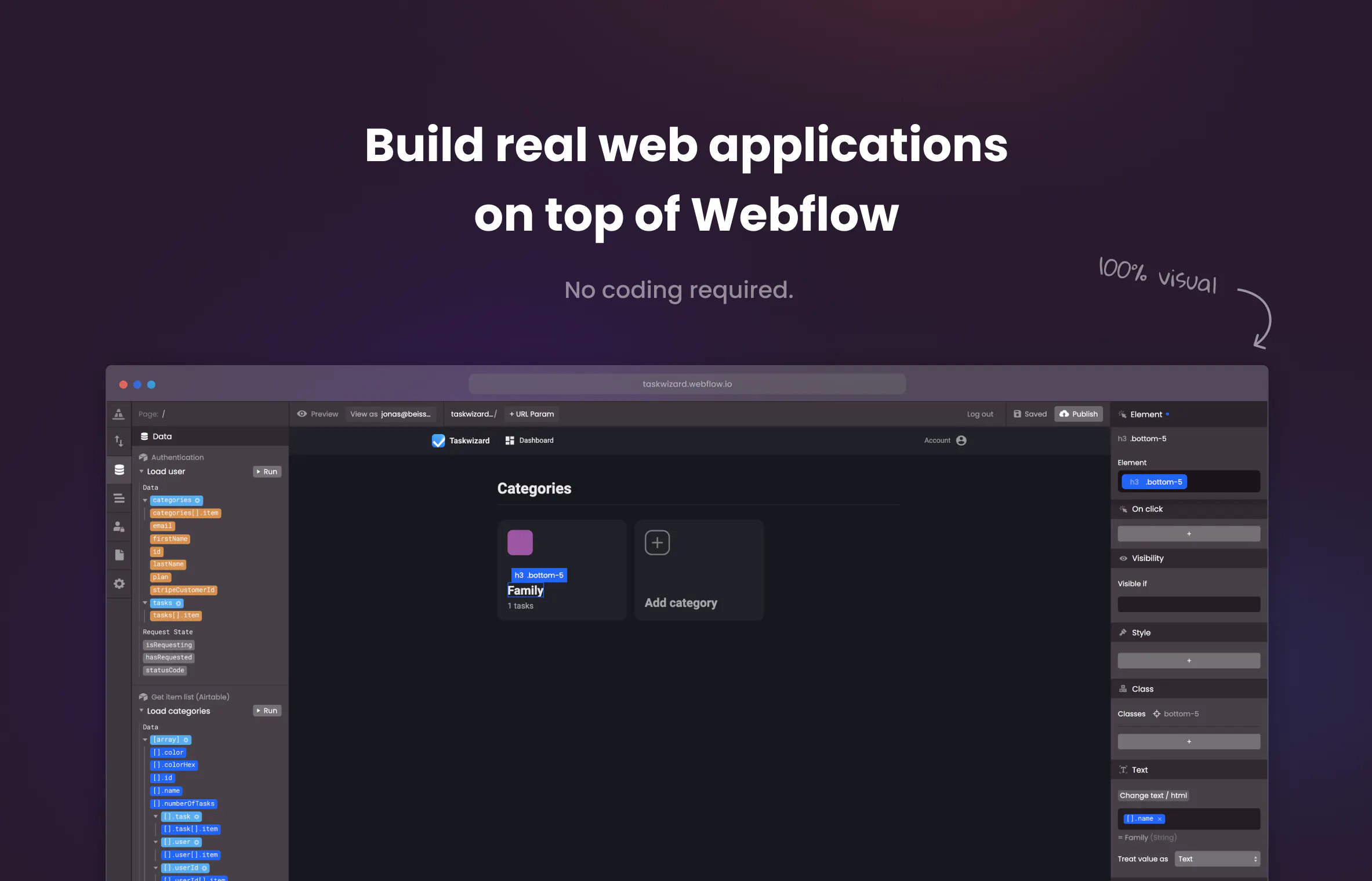 Wized: Design your web application in Webflow, build it with Wized ...