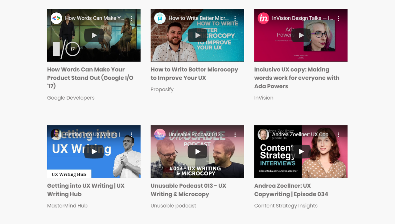 Learn UX Writing gallery image