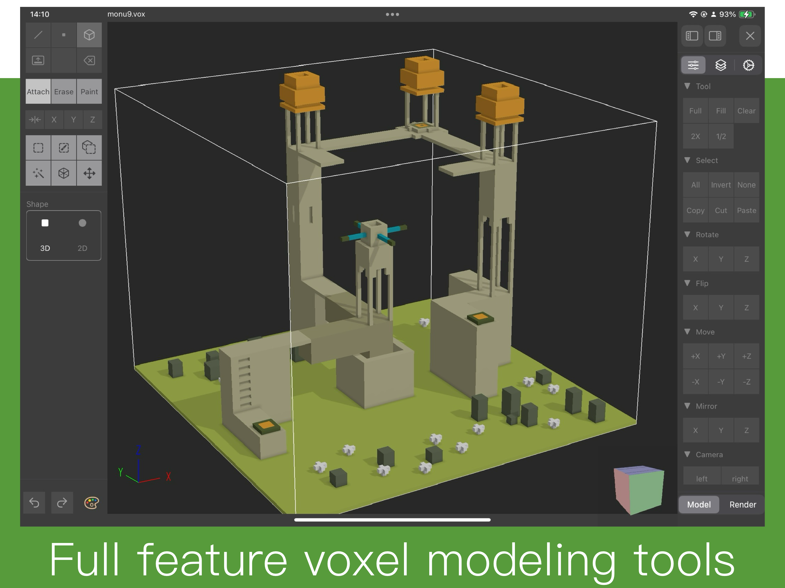 Voxel Pro - Voxel editor for iOS