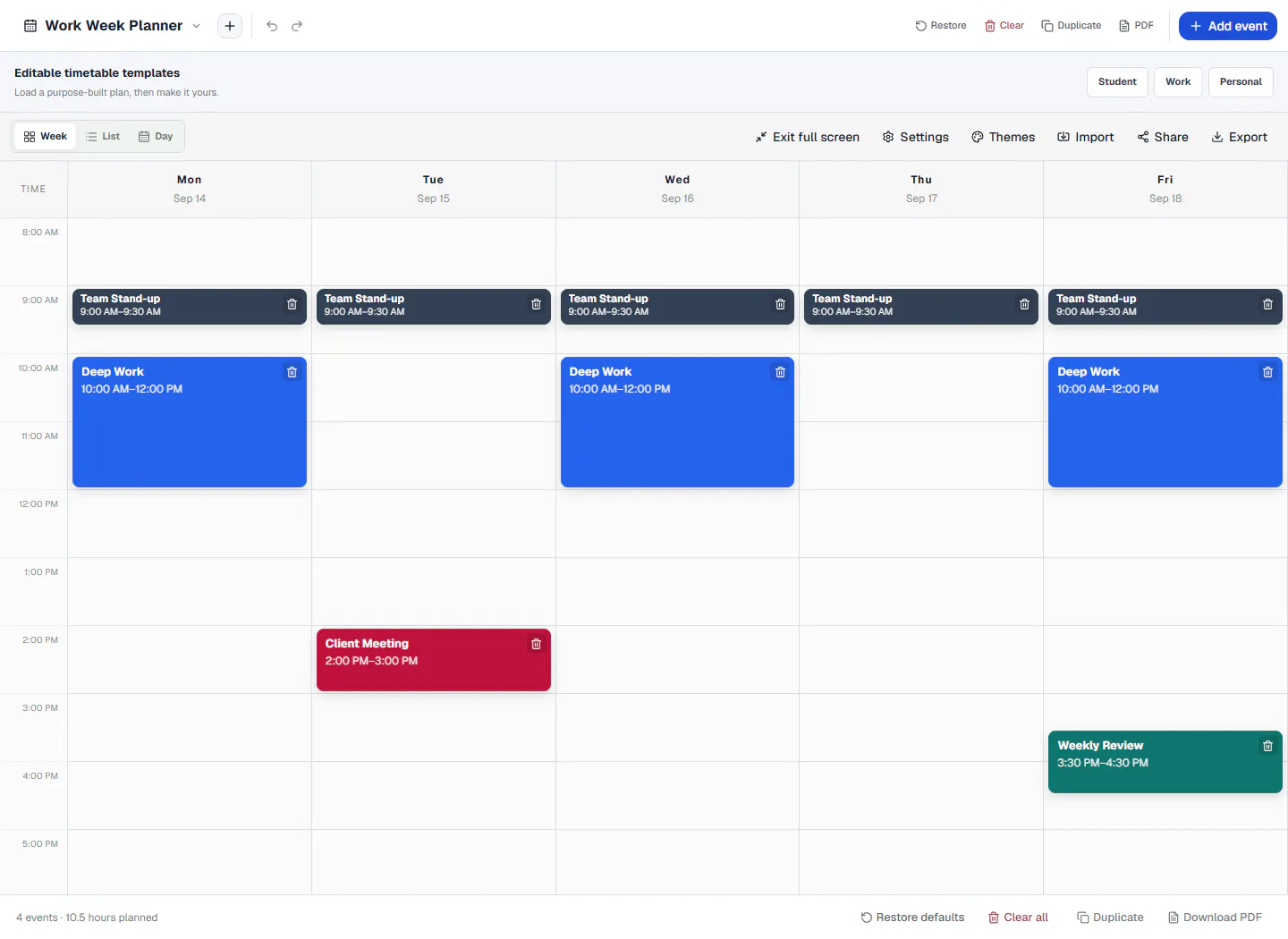 ScheduleBuilder.dev gallery image