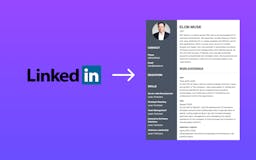 Convert your LinkedIn into a Resume! media 2