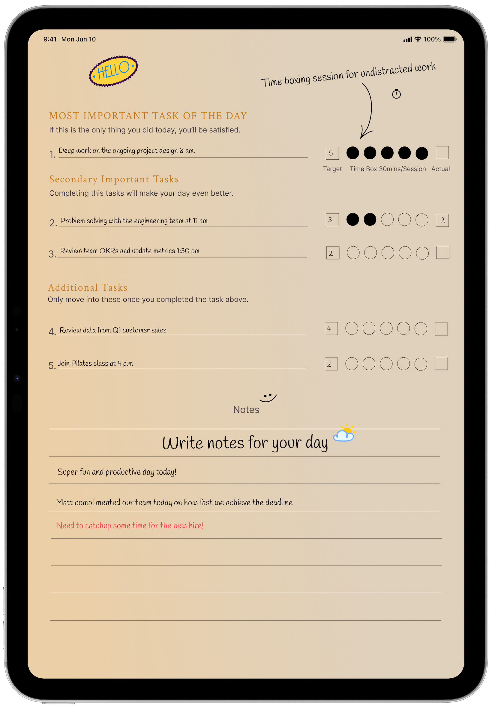 Oasis planner gallery image