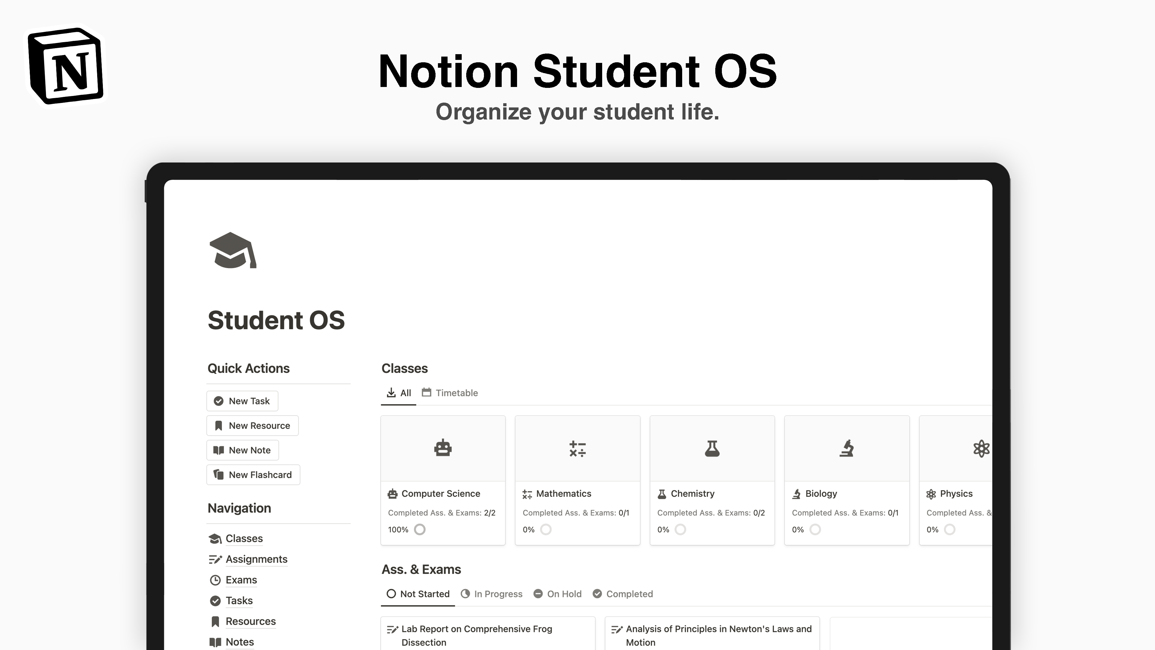 Notion Student OS gallery image
