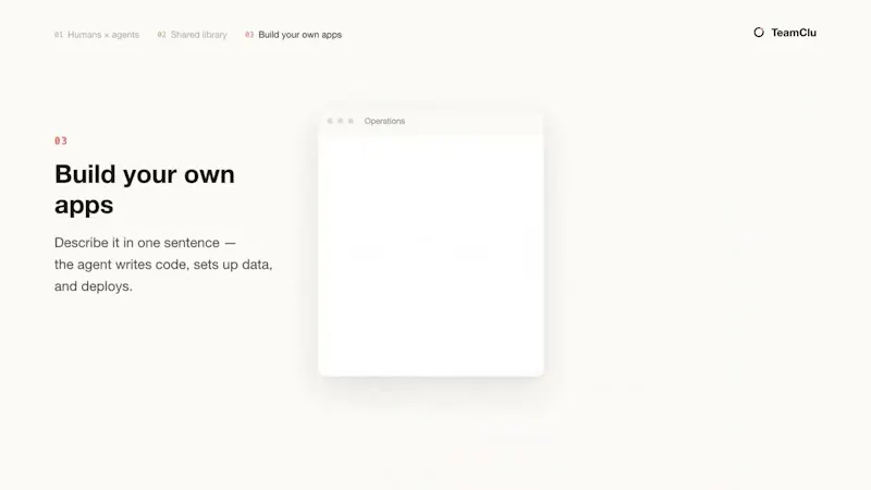 TeamClu screenshot 1 (video preview)