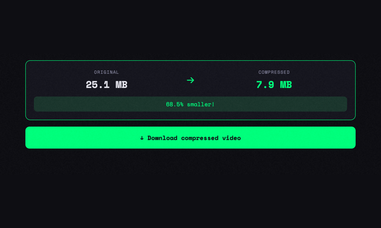 SquishVideo - Screenshot 4 showing product features and functionality
