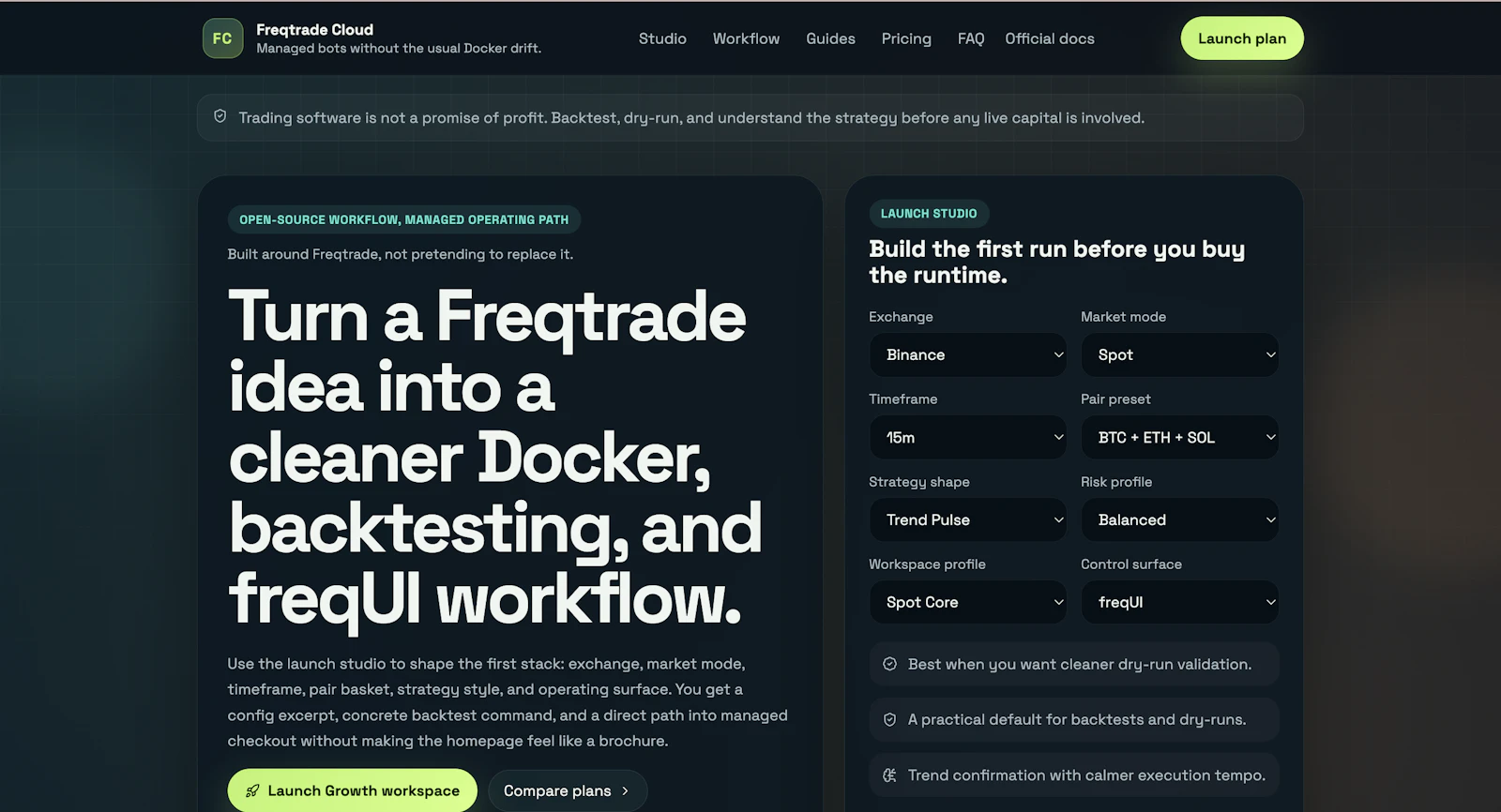 Freqtrade Cloud screenshot 1