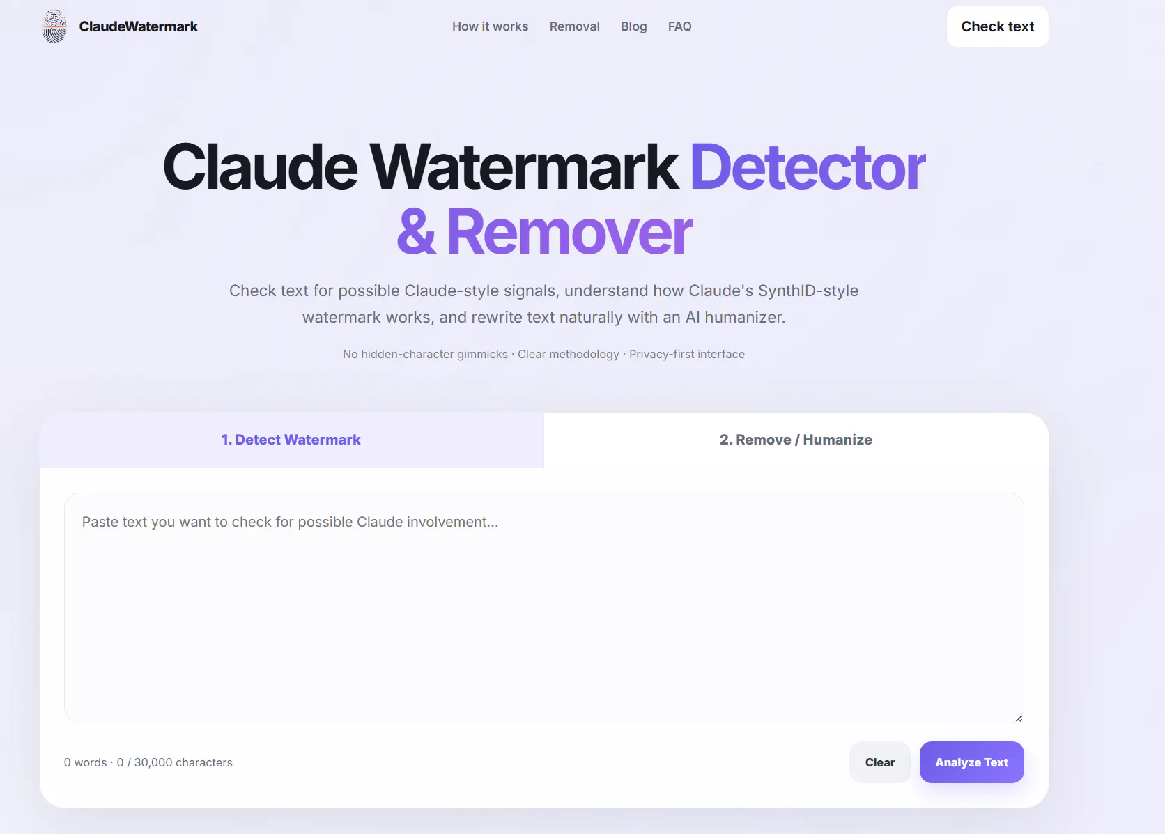 ClaudeWatermark screenshot