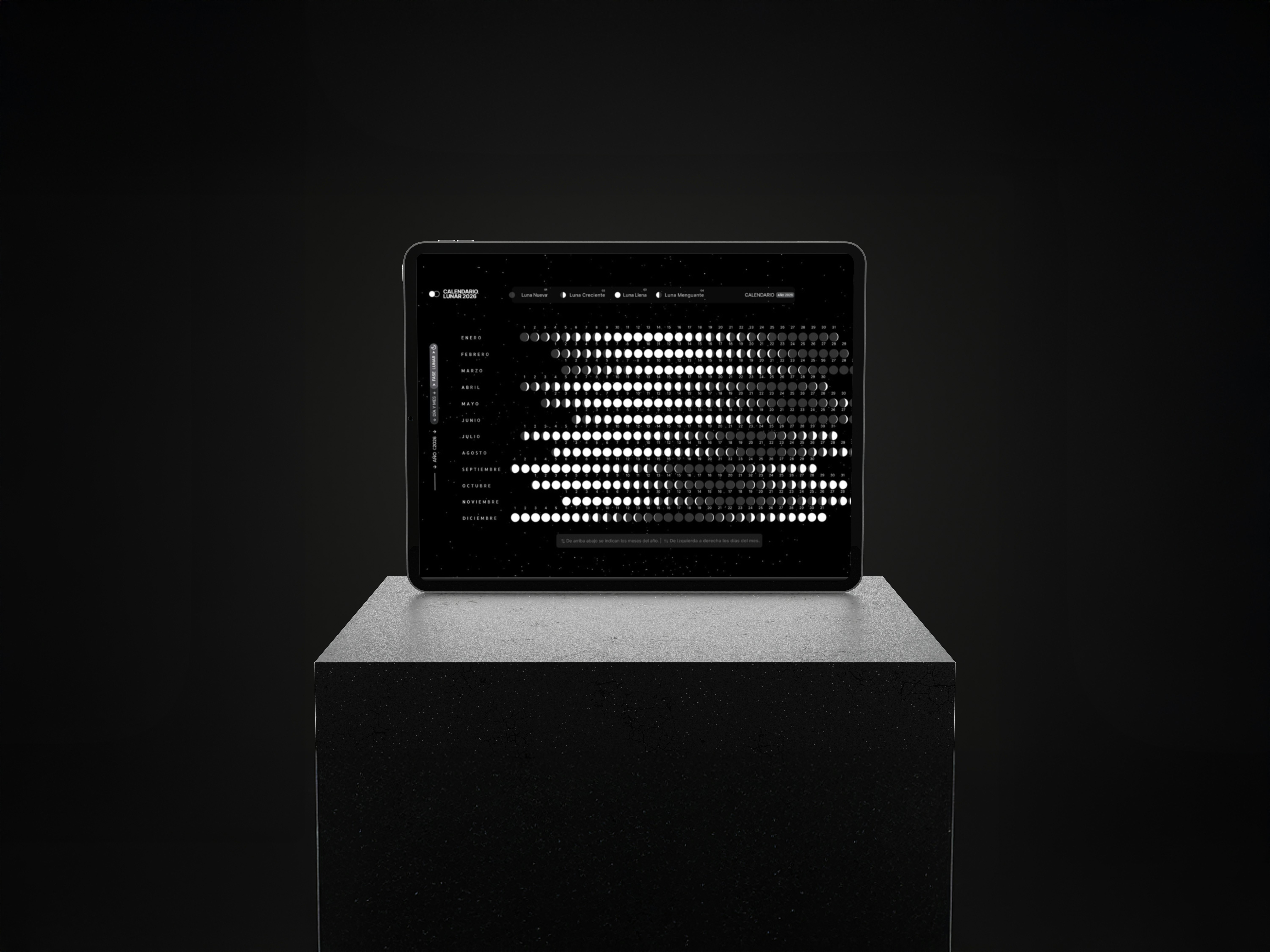 Generador de Calendarios Lunares - Product Hunt launch logo and brand identity