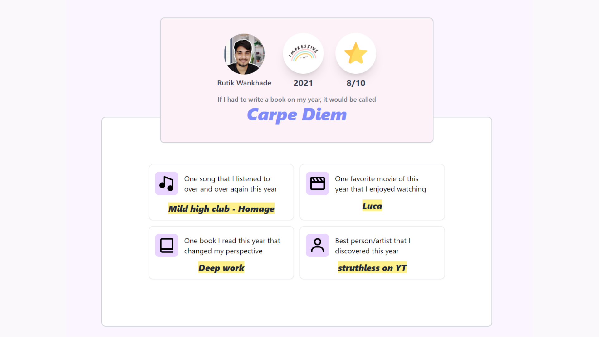 My Year in Review gallery image