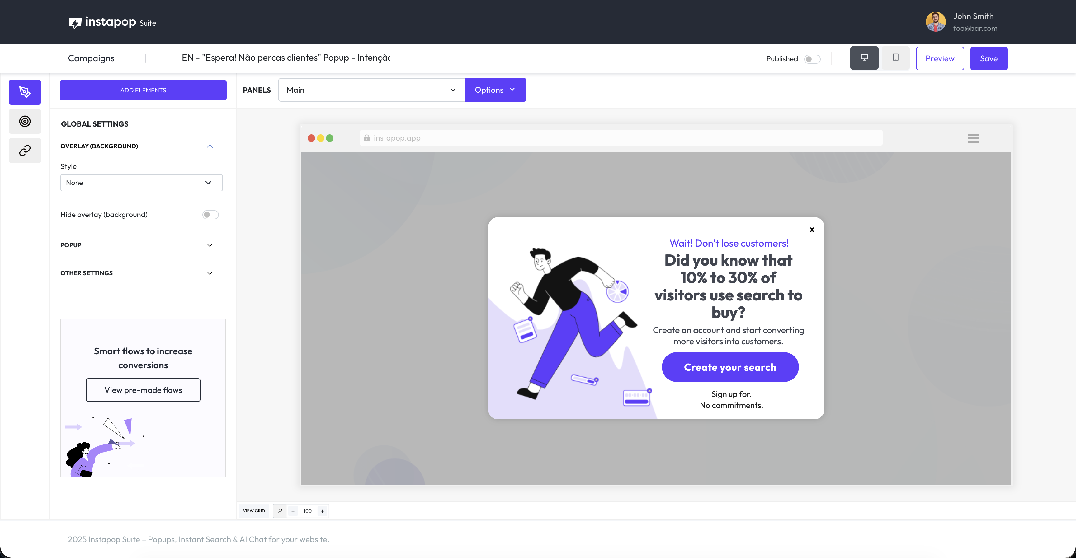 Instapop suite gallery image