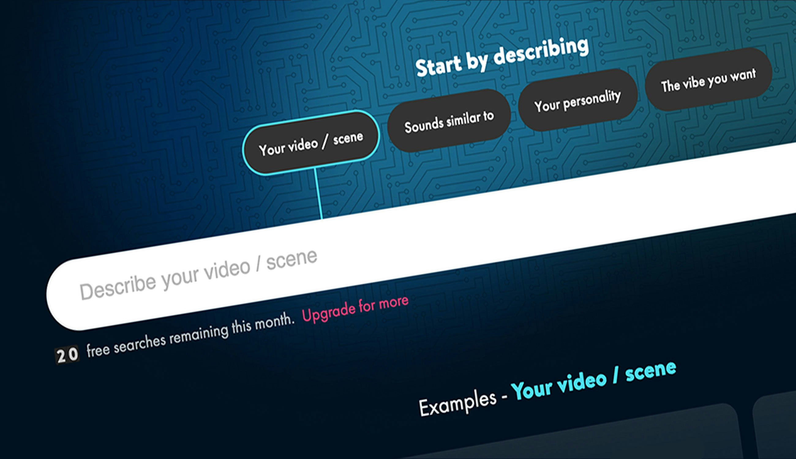Mídia 6 de Gerador da lista de reprodução da AI UppBeat - Ferramenta de música movida a GPT para criadores de conteúdo