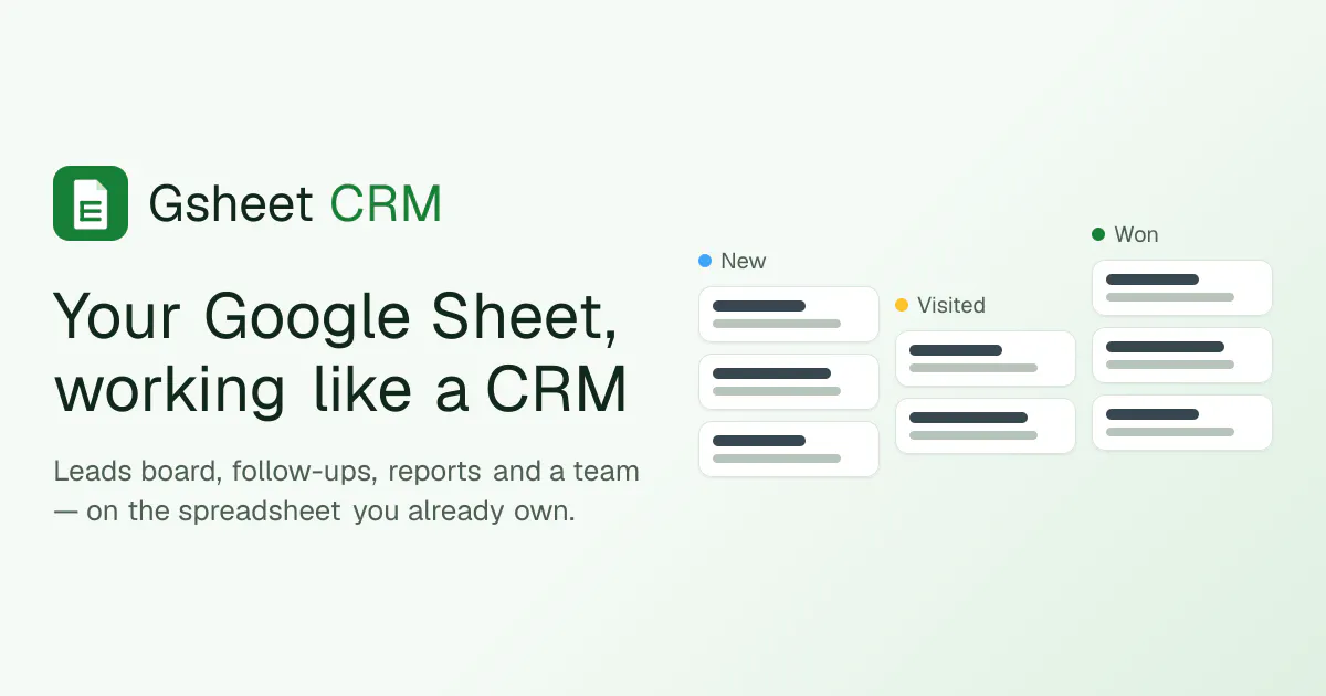 Gsheet CRM gallery image