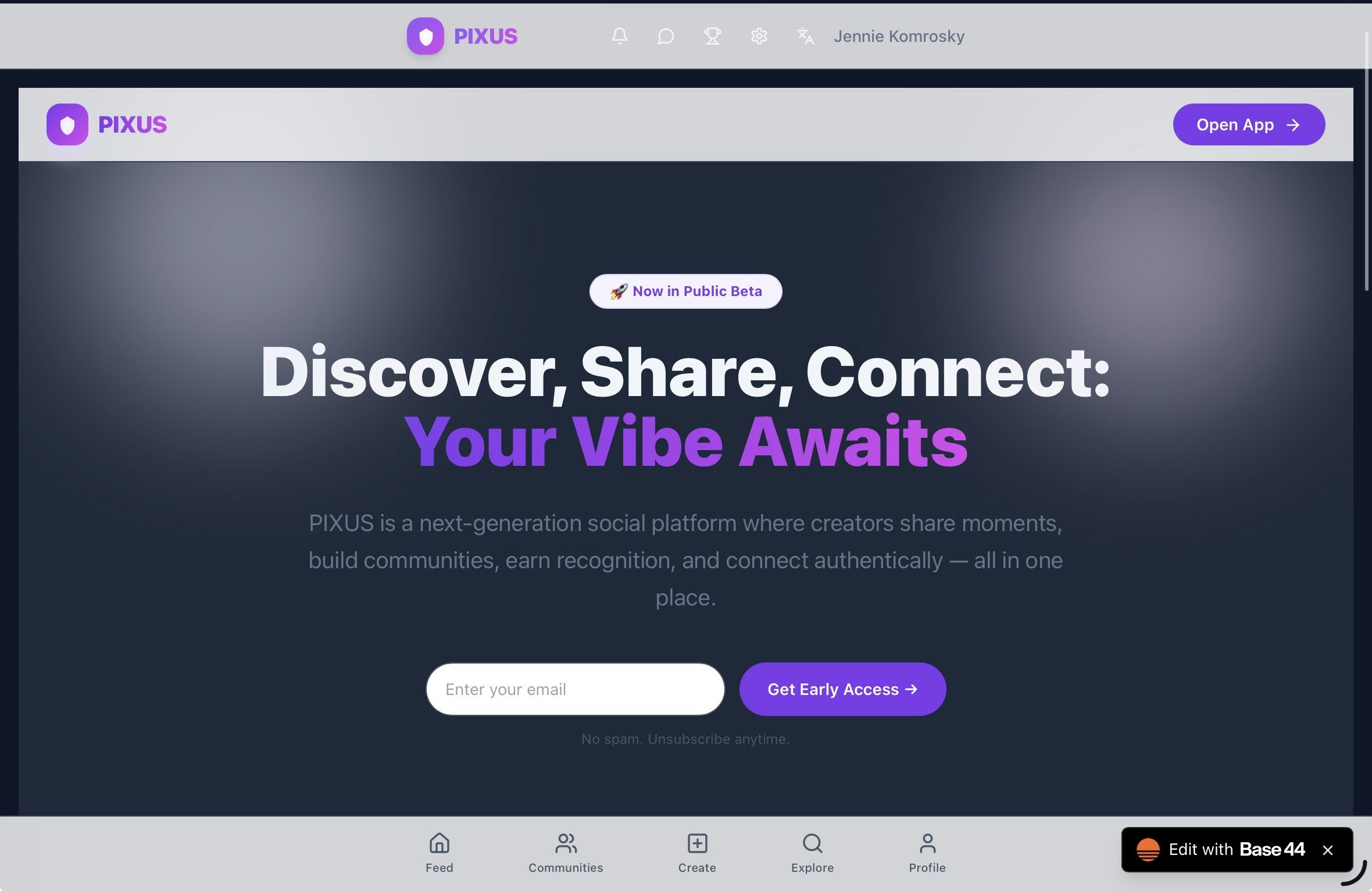 PIXUS  - Screenshot 2 showing product features and functionality