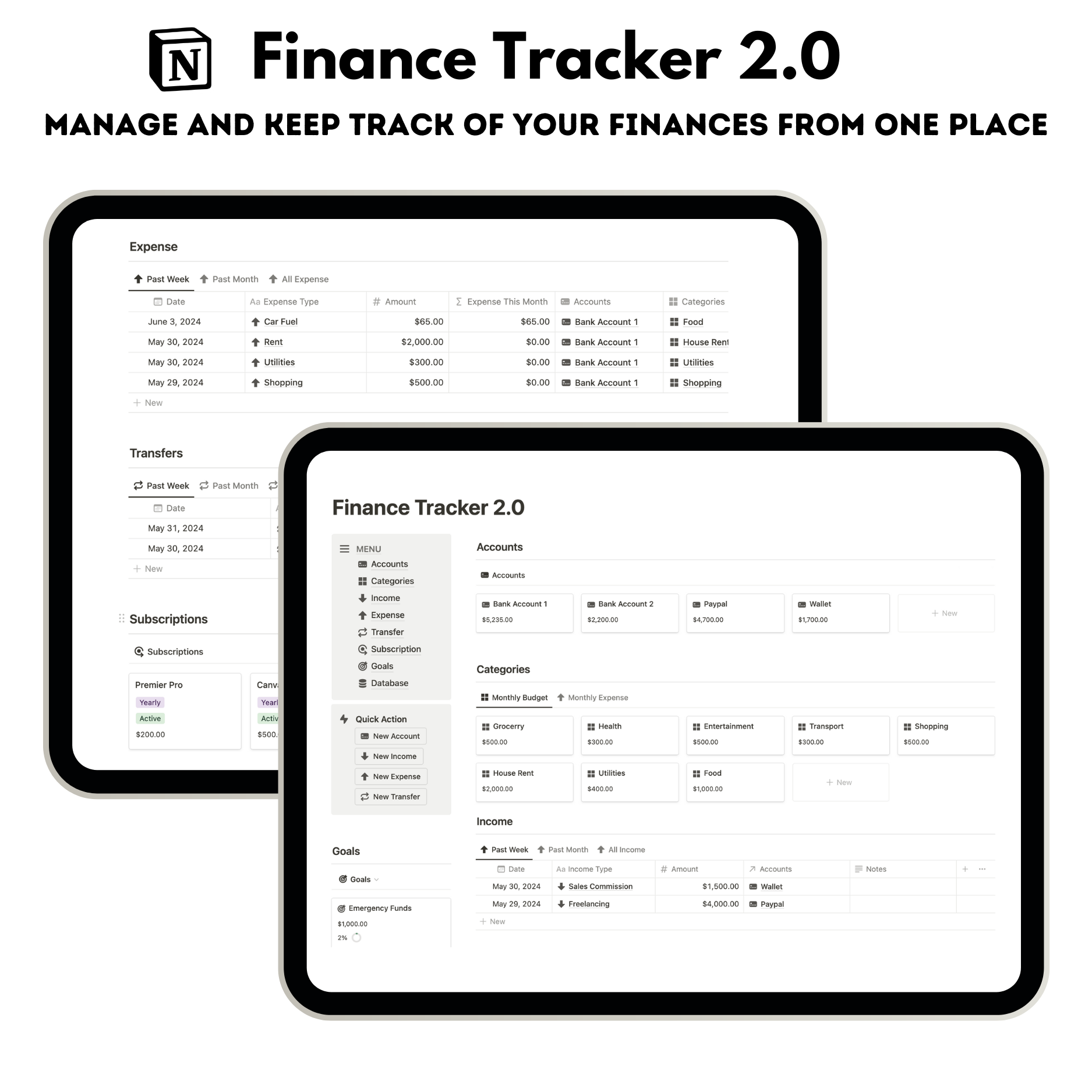 Finance Tracker 2.0