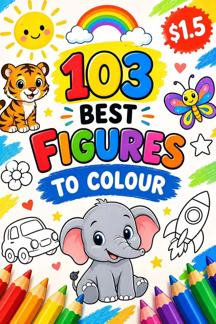 Best kids colouring book having 108 page