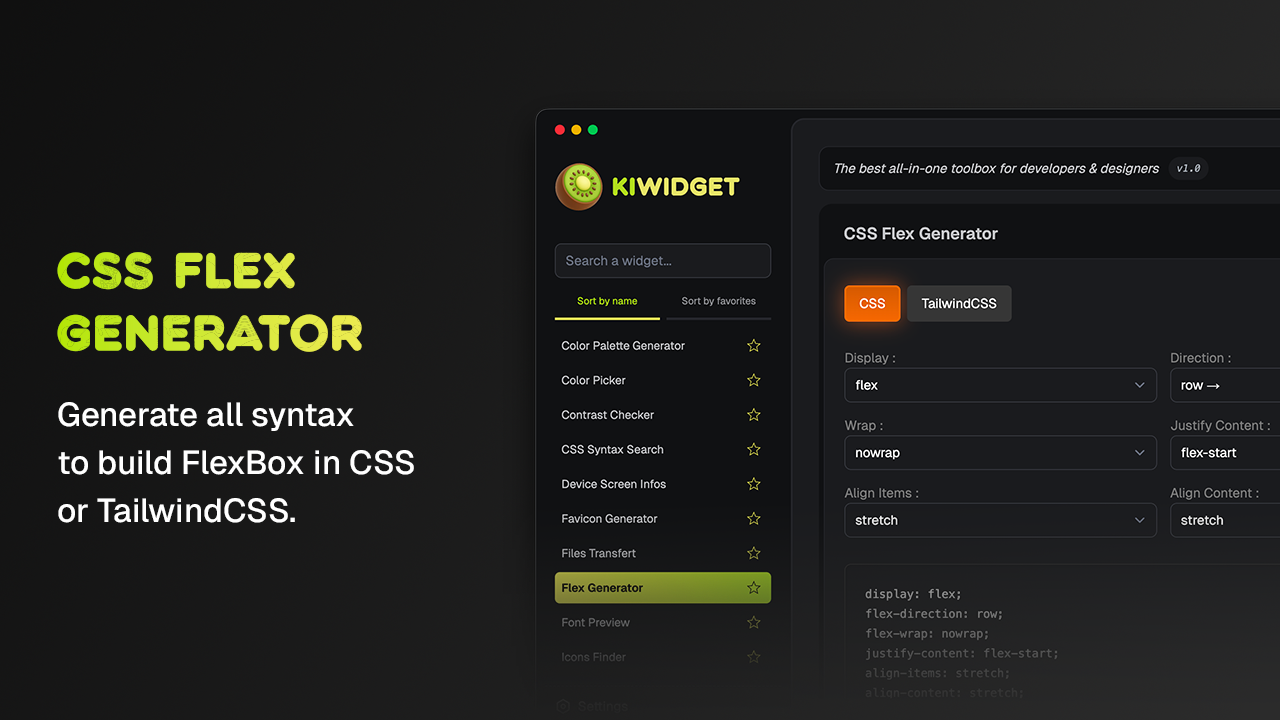 Kiwidget v1.3.0 gallery image