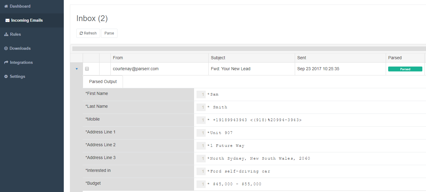 Parserr gallery image