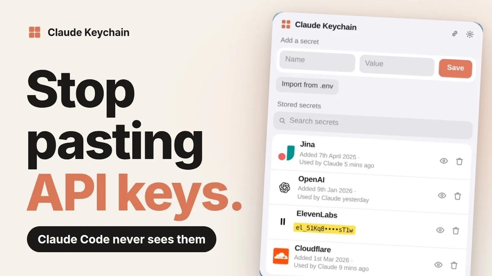 API Keys, without the terminal screenshot 1 (video preview)