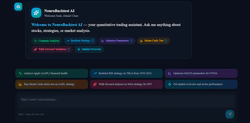 NeuroBacktest screenshot 5