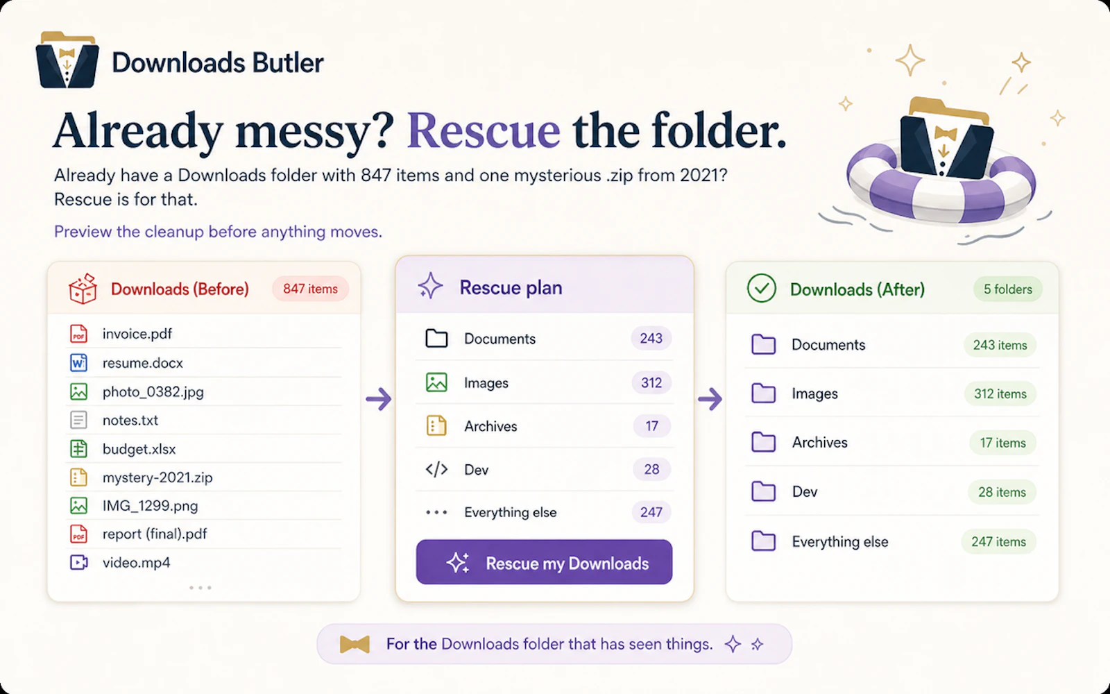 Downloads Butler screenshot 5