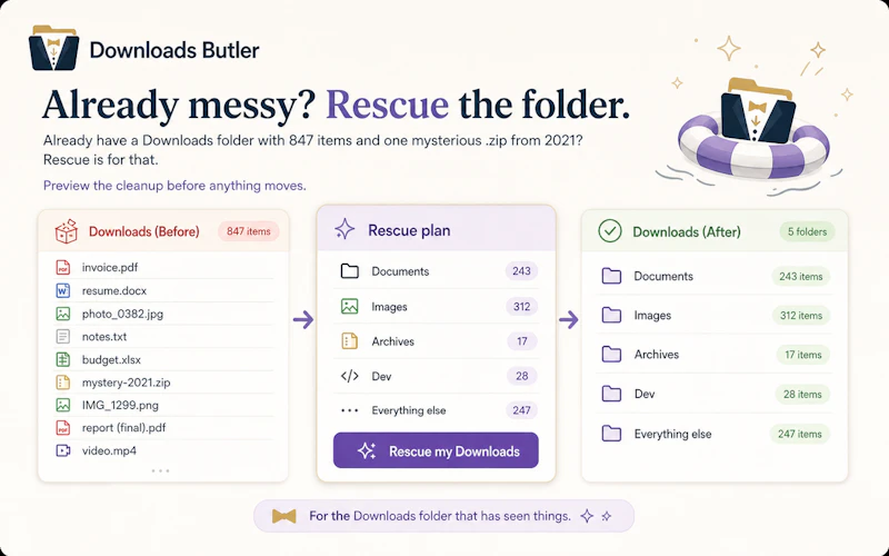 Downloads Butler screenshot 5