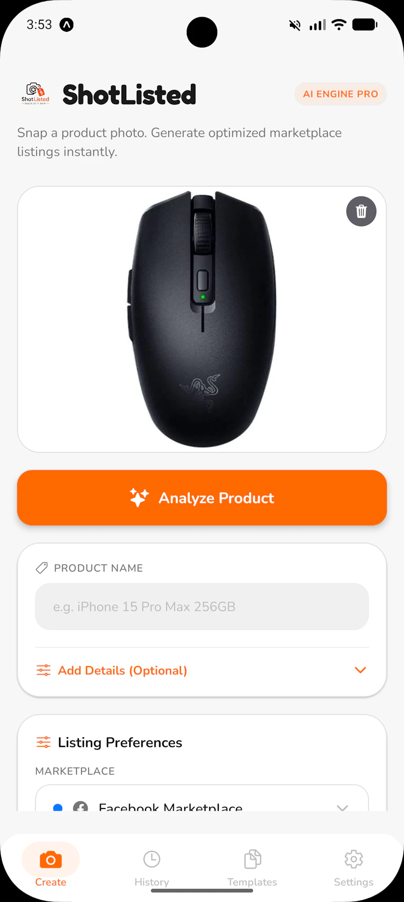 ShotListed -AI screenshot 2