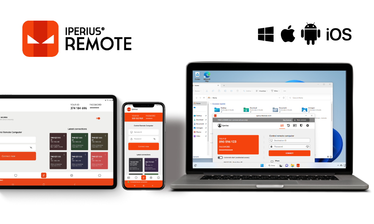 Iperius Remote - ซอฟต์แวร์เดสก์ท็อประยะไกล - เข้าถึงอุปกรณ์ใดก็ได้ทุกที่ media 2