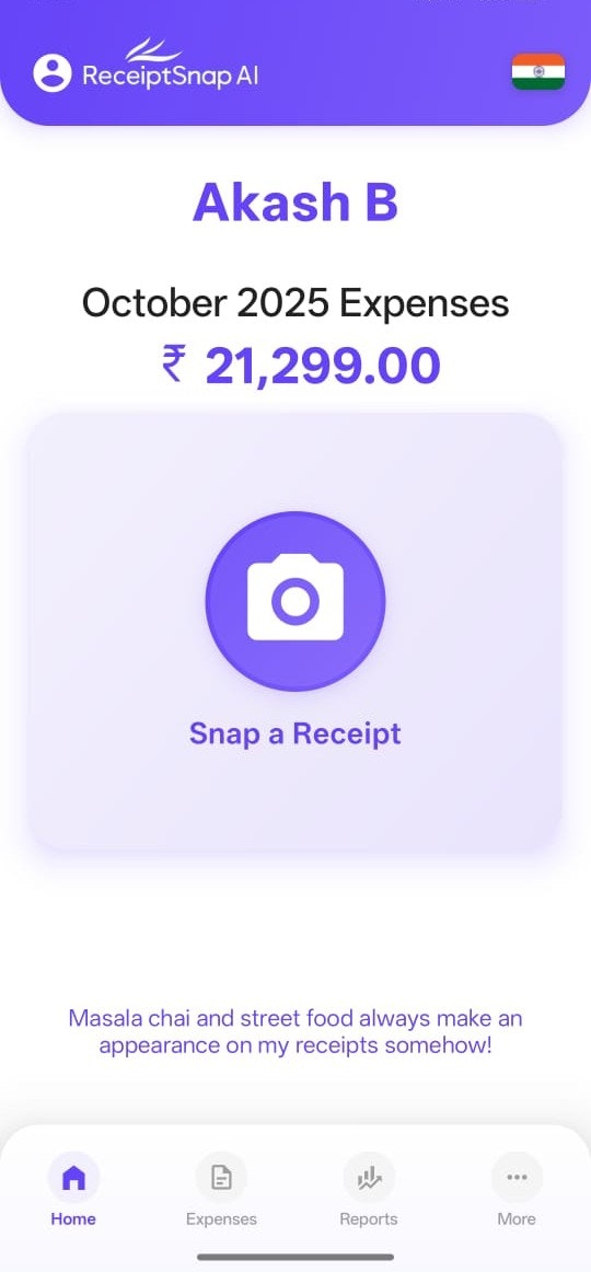 Mídia 1 de ReceiptSnap AI - ReceiptSnap AI – Gerenciamento de recibos com um clique!