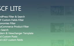 Live Search and Custom Fields Lite - WordPress Advanced Filter and Instant Search media 2