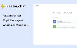 Faster.chat (Alpha) media 1