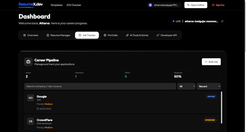 Resumex.dev screenshot 10