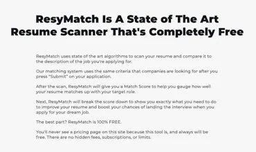AI Resume Insight Suggester. 100% FREE. gallery image