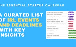 Essential Founder Calendar media 2