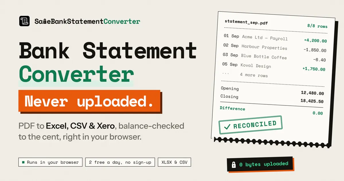 Bank Statement Converter gallery image