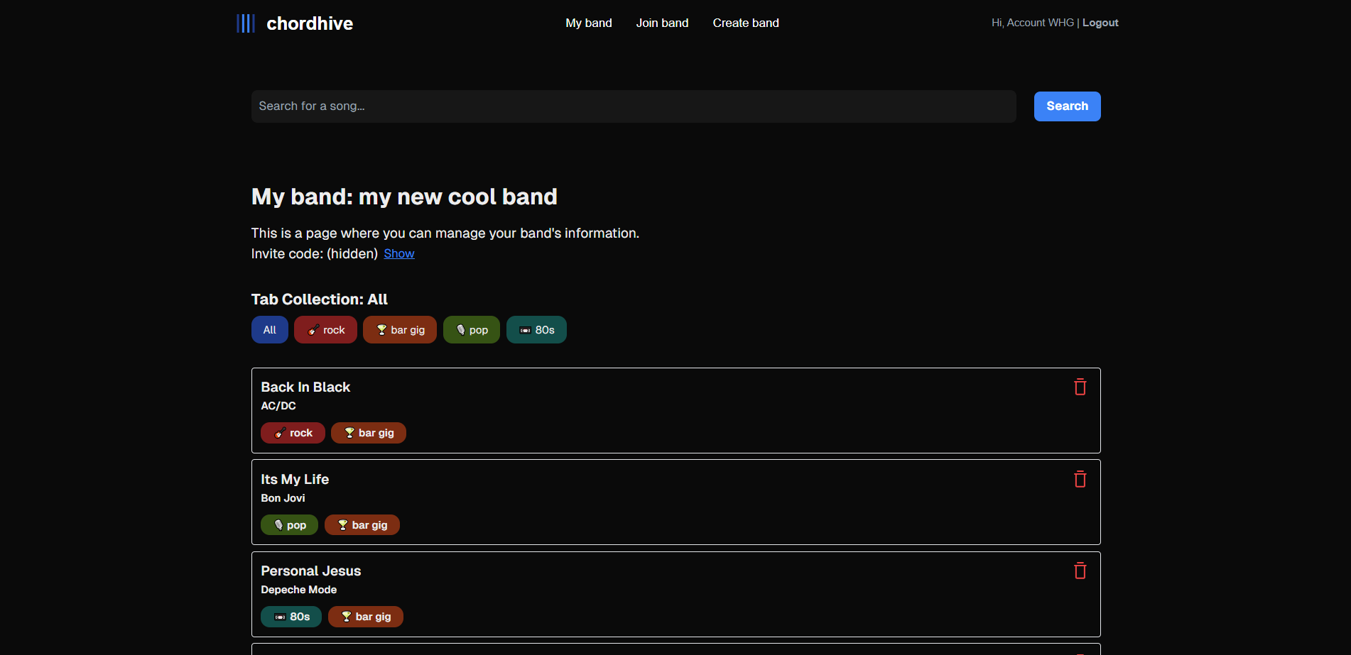 ChordHive gallery image