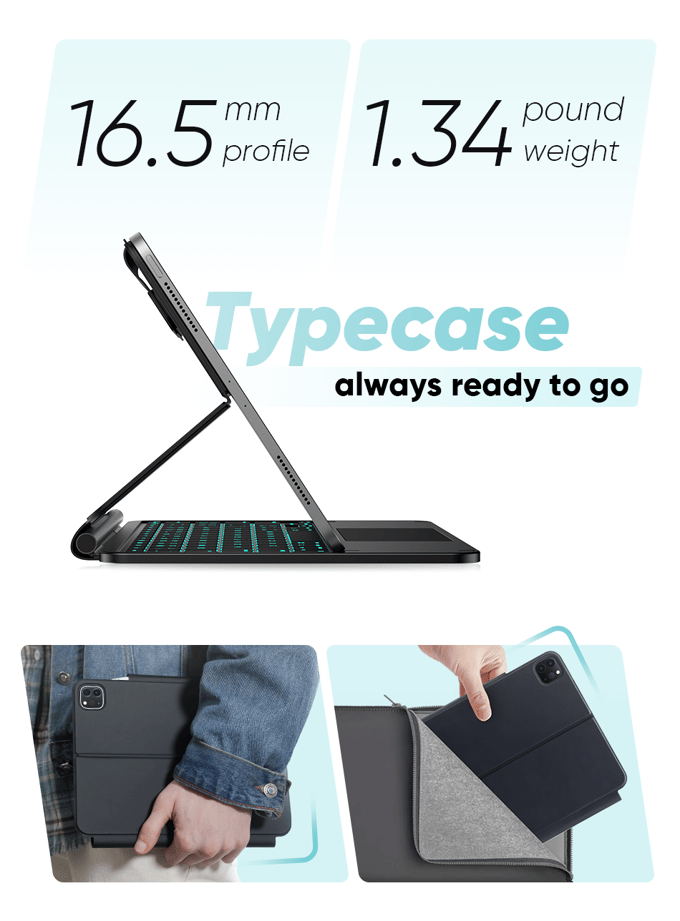 Typecase iPad -toetsenbord media 8