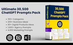 Ultimate 30,500 ChatGPT Prompts Pack media 1