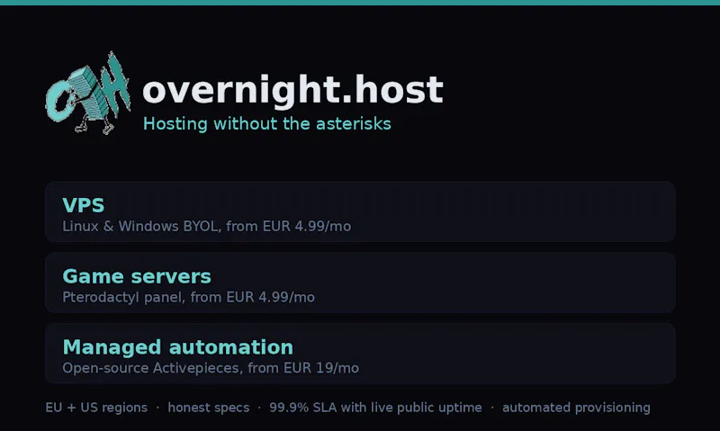 overnight.host screenshot 1