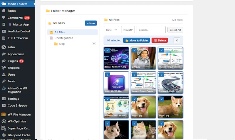 SmartWP Media Folders screenshot 4