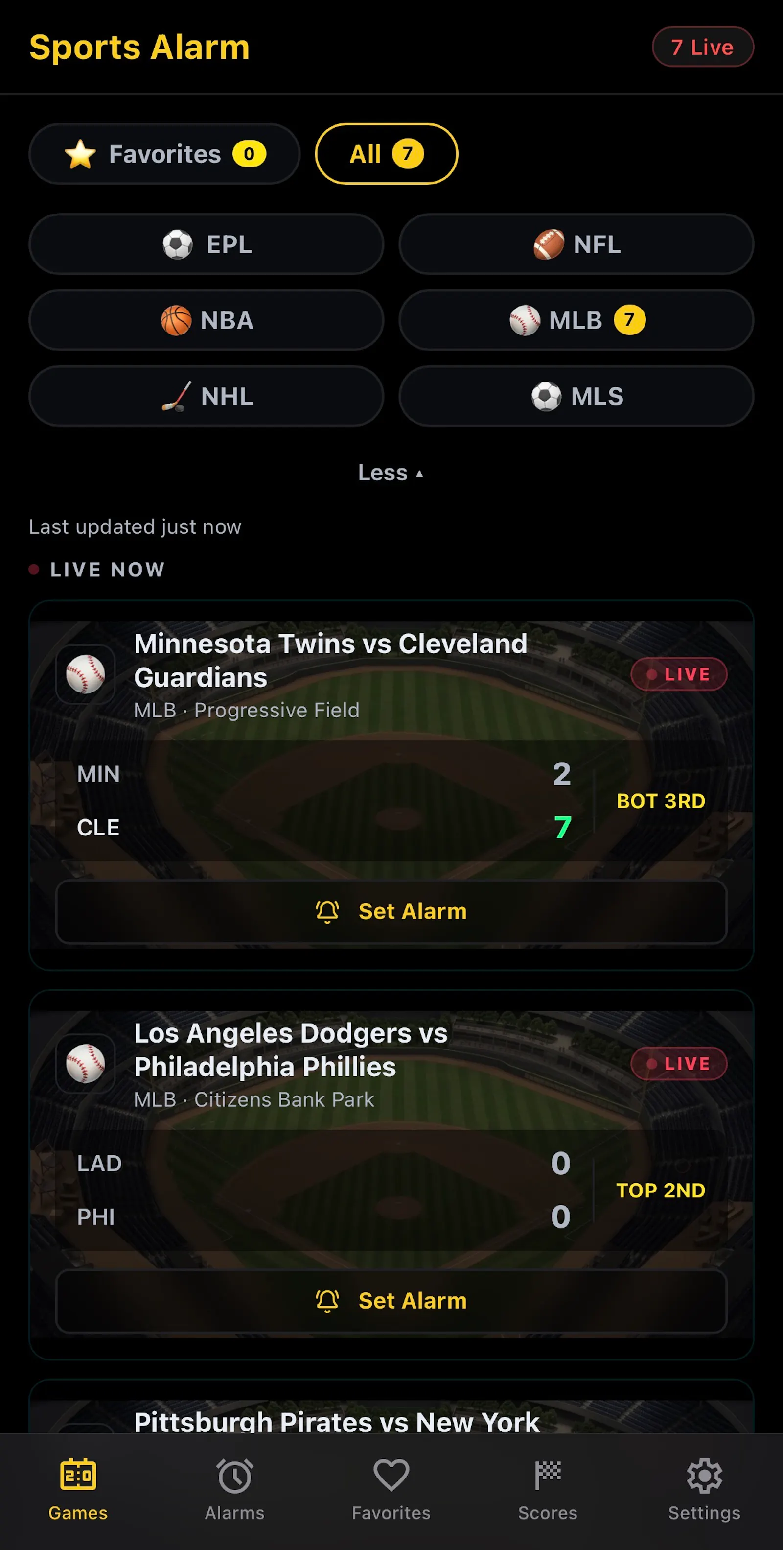 Sports Alarm screenshot 4
