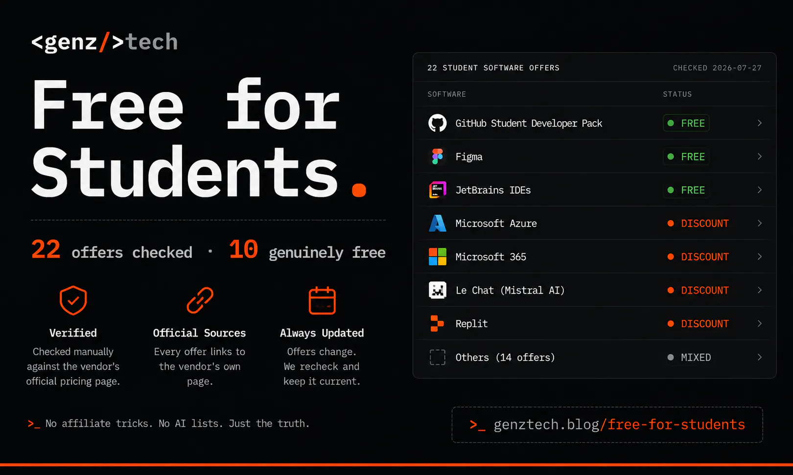 Free for Students gallery image