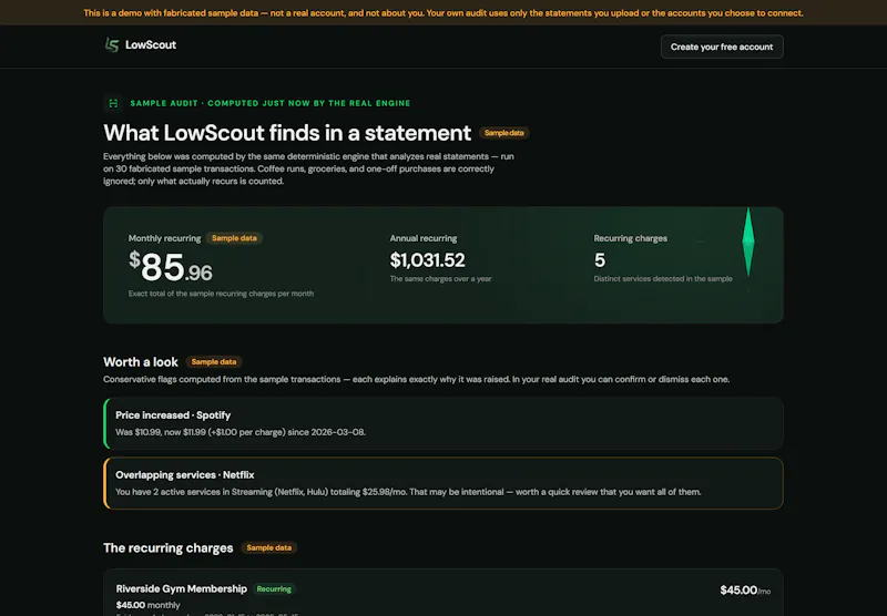 LowScout screenshot 4